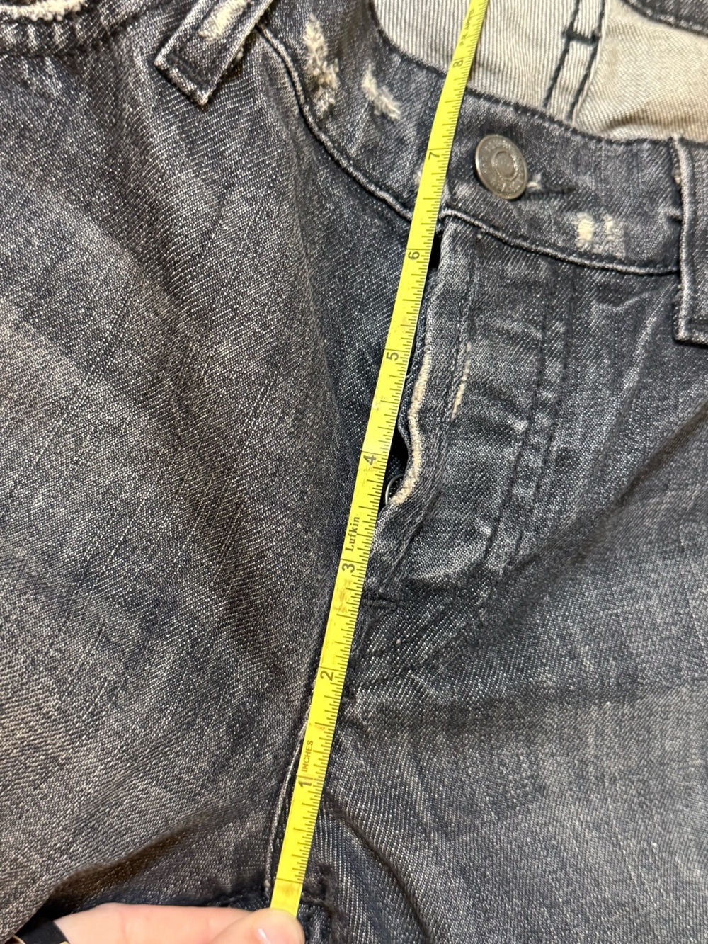 7 For All Mankind Josefina Distressed Jeans Women’s 24 Dark Wash - Picture 9 of 11